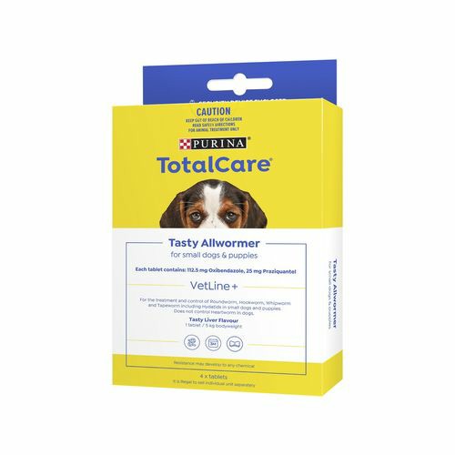 Purina Small Dogs And Puppies Total Care Tasty Allwormer Dogs