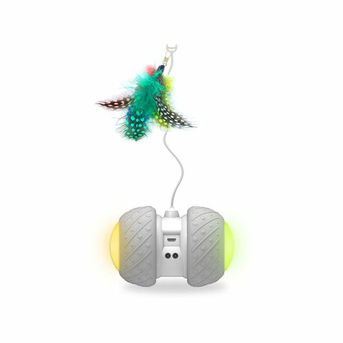 Rechargeable Smart Wheel Feather Self Rolling Cat/Kitten Teasing Toy Cats