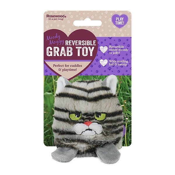 Reversible Moody Moggy Grab Toy Cats