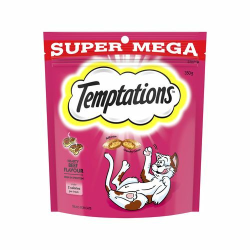 Temptations 350G Hearty Beef Flavour Cat Treat Cats