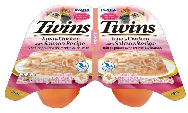 Twins Tuna & Chicken With Salmon Recipe Cats