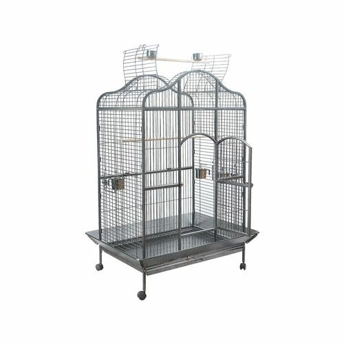 Xl Bird Cage Pet Parrot Aviary With Perch & Feeder Birds