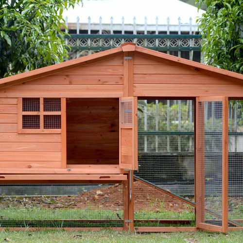 Xl Chicken Coop Rabbit Guinea Pig Hutch Ferret Hen House Pet Enclosures And Gates