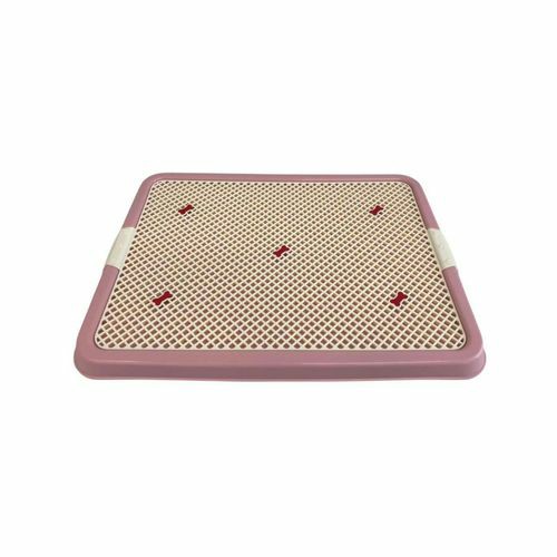 Yes4Pets Large Portable Dog Potty Training Tray Pet Puppy Toilet Trays Loo Pad Mat Pink Dogs