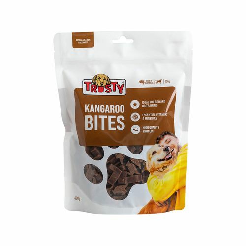 Trusty 400G Kangaroo Bites Dog Treat Dogs