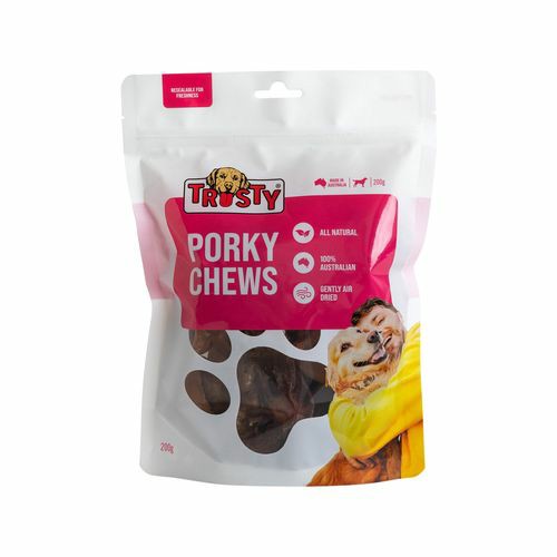 Trusty 200G Porky Chews Dog Treat Dogs